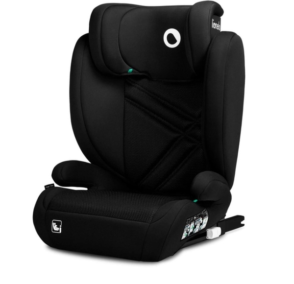 Автокрісло Lionelo Hugo I-Size Black Carbon, 15-36 кг, чорне (LO-HUGO I-SIZE BLACK CARBON) - Pampik