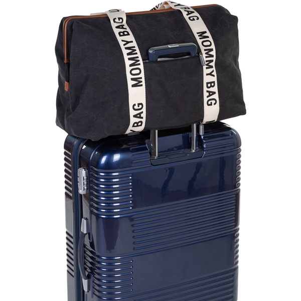 Сумка Childhome Mommy bag Signature - Canvas Black, черный (CWMBBSCBL) - Pampik - 9