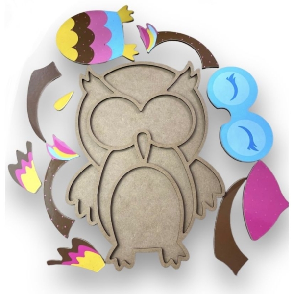 Пазл-вкладиш Аплі Краплі Сова (СК-05) - Pampik - 3