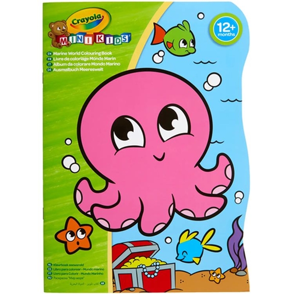 Розмальовка Crayola Mini Kids Море, 16 сторінок (25-1480-1) - Pampik