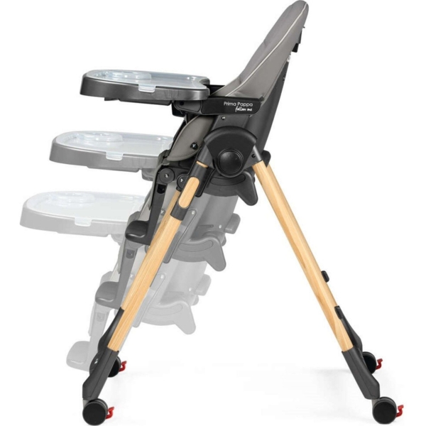 Стілець Peg-Perego Prima Pappa Follow Me Amblance Ice, преміум сірий (IH01000002BL73) - Pampik - 6