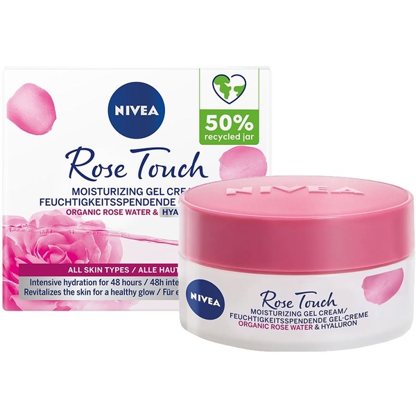 Увлажняющий гель-крем Nivea Rose Touch, 50 мл - Pampik