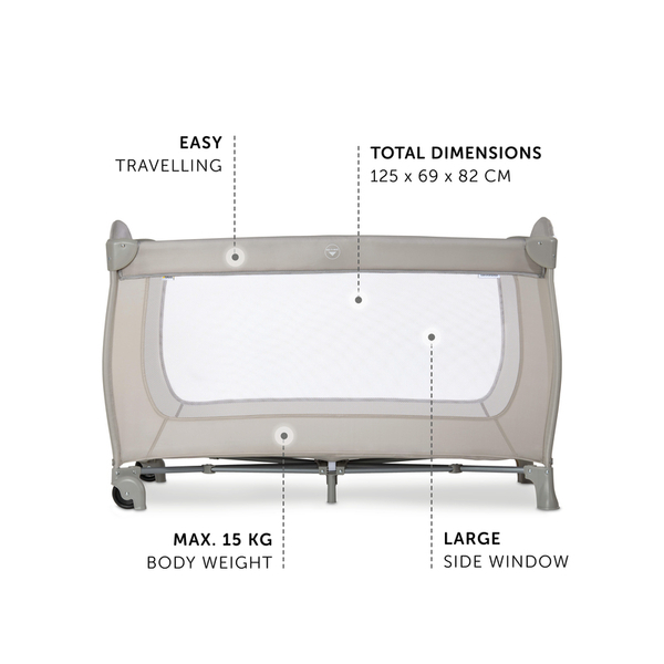 Дитячий манеж Hauck Sleep N Play Go Plus Multicolor black, чорний (60070-2) - Pampik - 2