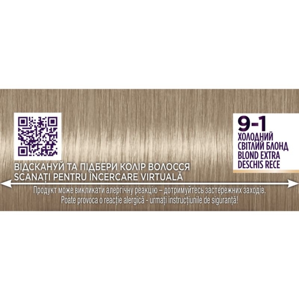 Краска для волос Palette ICC 9-1 Холодный Светлый Блонд 110 мл - Pampik - 4