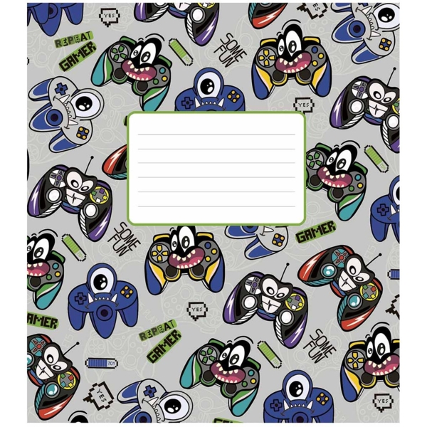 Набор тетрадей Школярик Some Fan ВД-лак, в клетку, 12 листов, 30 шт. (012-3221K) - Pampik - 5