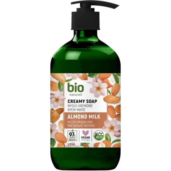 Крем-мило Bio Naturell Almond milk, 473 мл - Pampik
