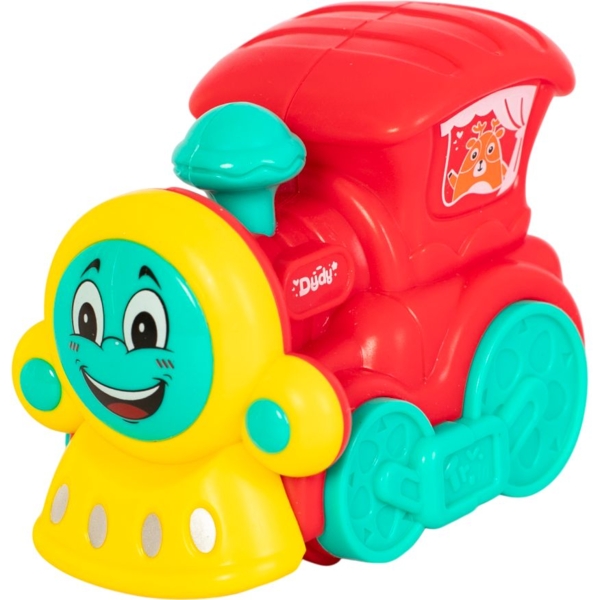 Паровозик Baby Team инерционный красный (8620_паровозик красный) - Pampik