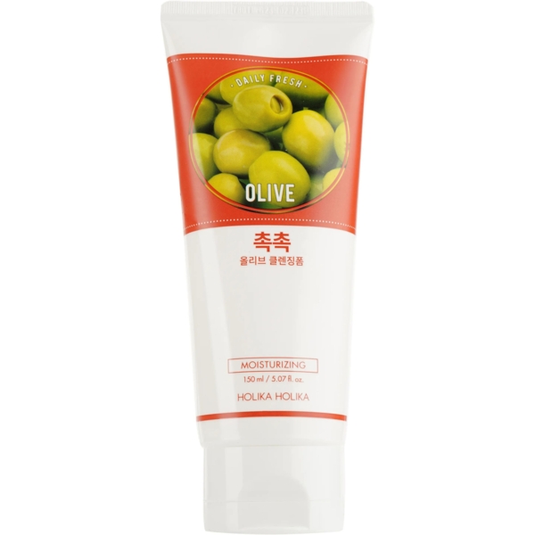 Пенка для умывания Holika Holika Daily Fresh Olive Cleansing Foam с экстрактом оливы 150 мл - Pampik