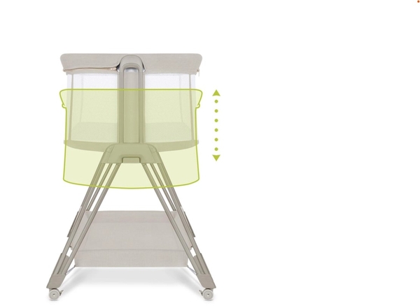 Ліжечко приставне Lionelo Luna Beige Sand, бежевий - Pampik - 12