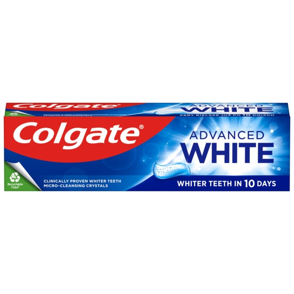 Зубная паста Colgate Advanced White Комплексне відбілювання, 75 мл - Pampik - 3