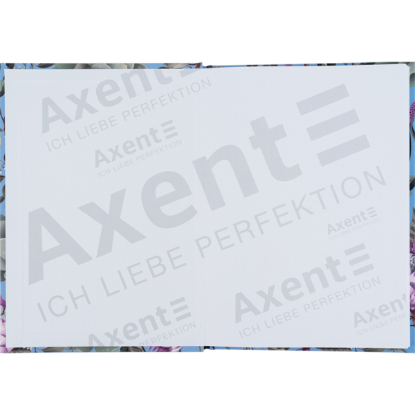 Книга записная Axent Bloom A5, в клеточку, 96 листов, голубая (8456-2-A) - Pampik - 3