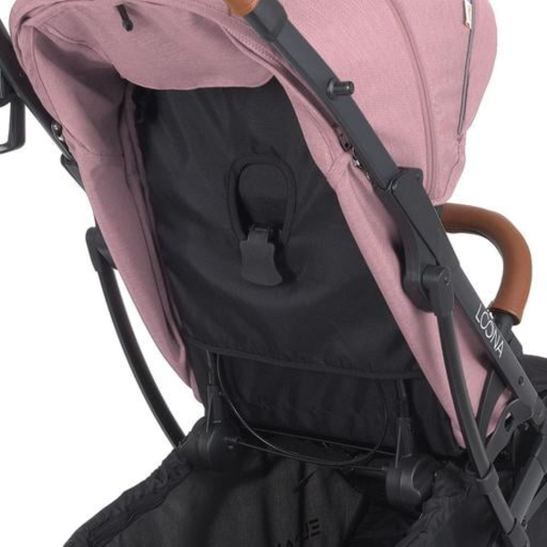 Прогулочная коляска El Camino Loona ME 1090-1 Blush Rose, розовая с черным (25529) - Pampik - 11