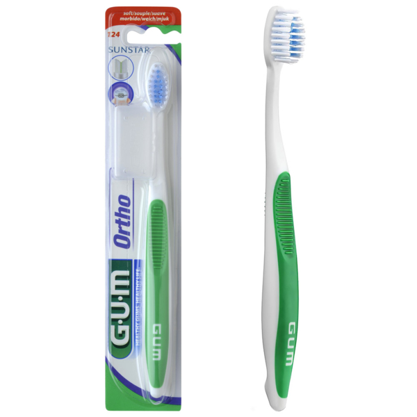 Зубна щітка GUM Orthodontic, м'яка, в асортименті - Pampik - 5