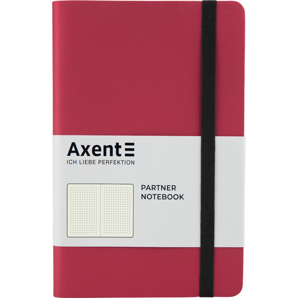 Книга записная Axent Partner Soft A5- в точку 96 листов красная (8310-05-A) - Pampik
