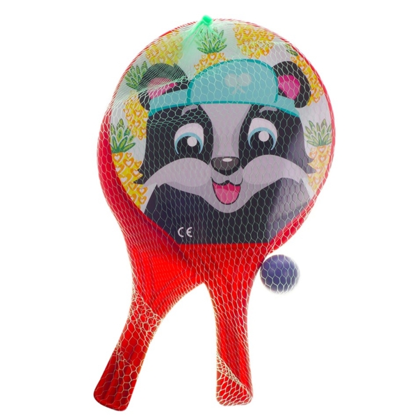 Набір Offtop Ракетки та м'яч АсD-1 Raccoon (864489) - Pampik