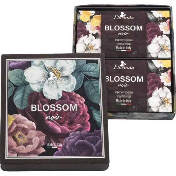 Набор мыла Florinda Черные цветы, 400 г (2 шт. по 200 г) - Pampik