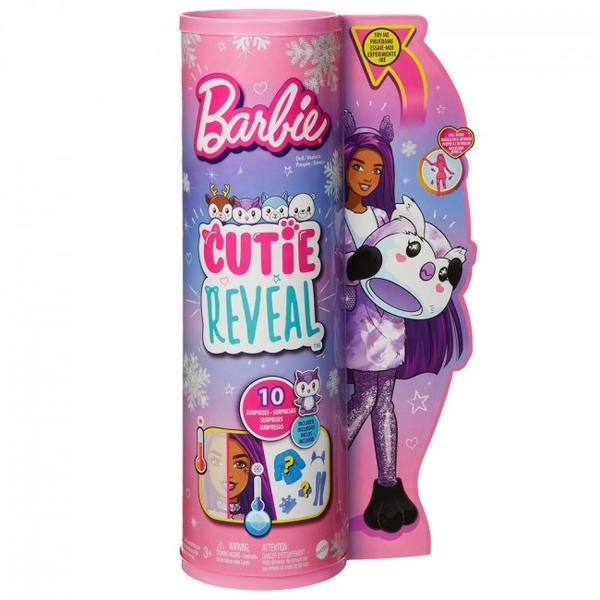 Лялька Barbie Cutie Reveal Зимовий блиск, Совеня (HJL62) - Pampik - 9