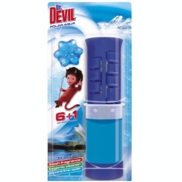 Туалетный точечный блок для унитаза Dr.Devil Полярная Вода, 45 мл - Pampik