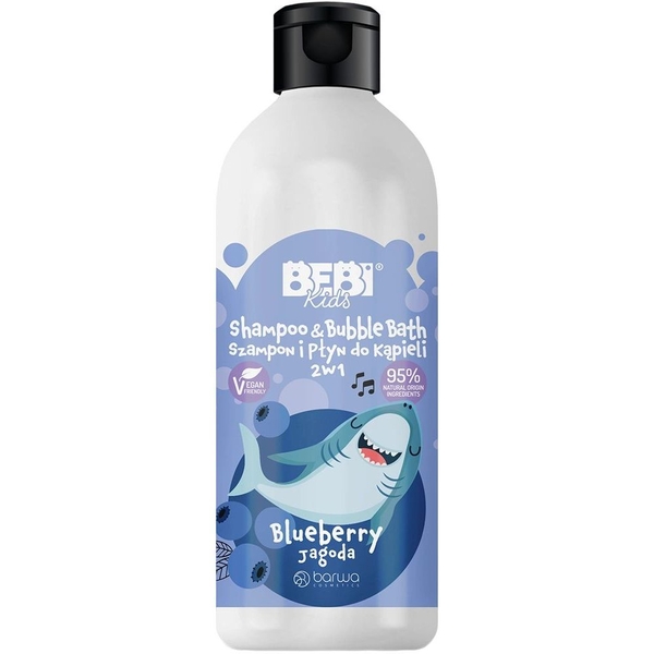 Пінка-шампунь Barwa Bebi Kids Чорниця, 500 мл - Pampik