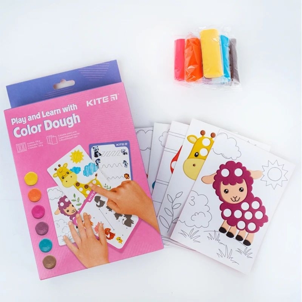 Набор Kite Лепи и развивайся 6 цветов и 5 карточек (K23-326-1) - Pampik - 3