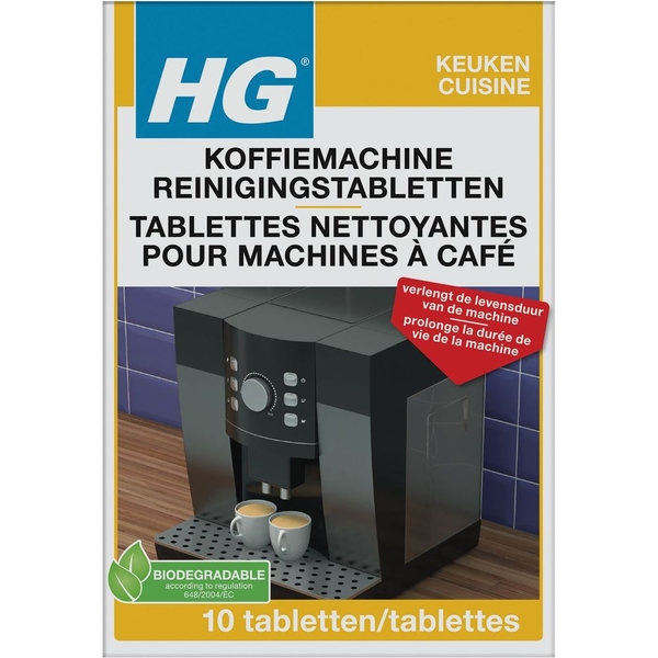 Таблетки для чищення кавомашини HG Koffiemachine Reinigings-Tabletten 10 шт. - Pampik