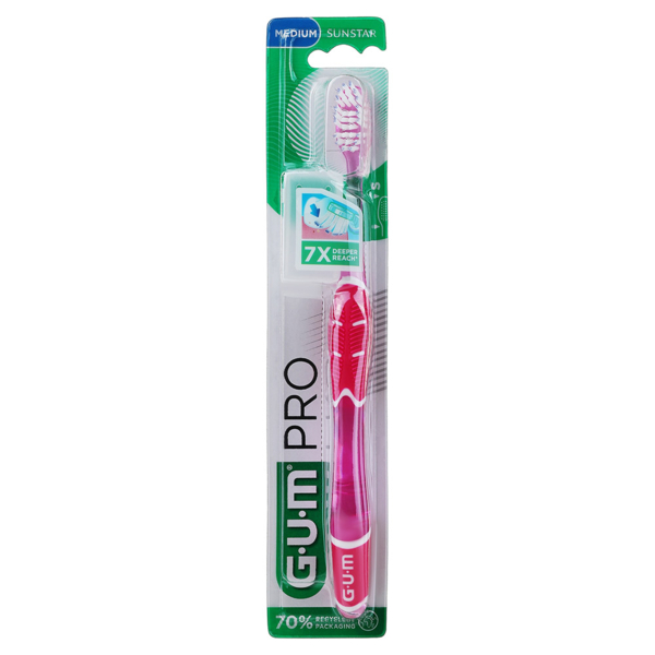 Зубна щітка GUM Pro Compact Soft, м'яка, в асортименті - Pampik