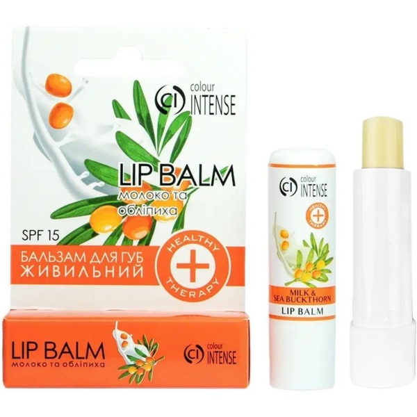 Бальзам для губ Colour Intense Healthy Therapy Питательный, 04 Молоко и Облепиха, 5 г - Pampik