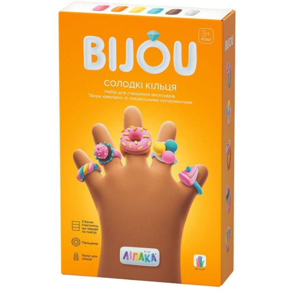 Набір пластиліну Ліпака Біжутерія: Солодкі Кільця (31002-UA01) - Pampik