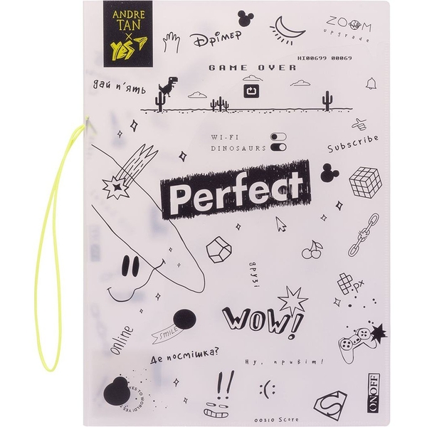 Папка-уголок Yes By Andre Tan Light Crystal, A4, на резинке (491945) - Pampik