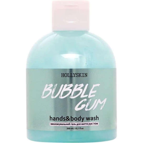 Зволожувальний гель для рук і тіла Hollyskin Bubble Gum, 300 мл - Pampik