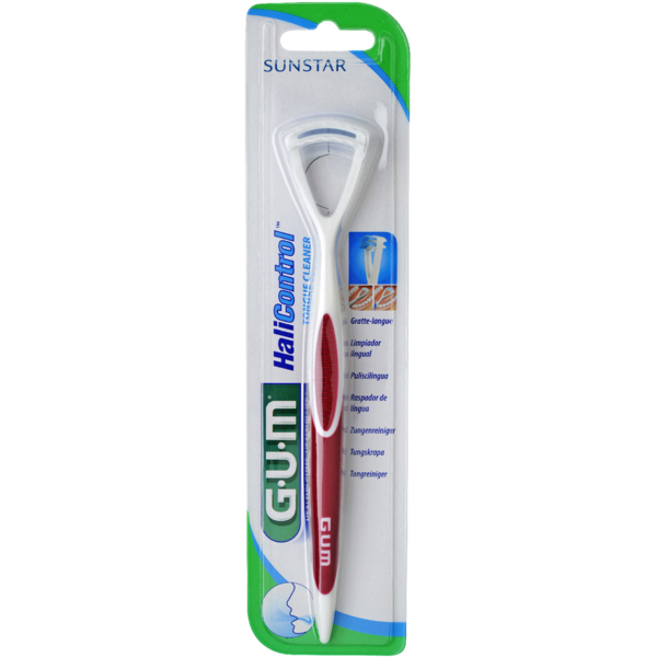 Шкребок для язика GUM Halicontrol, червоний - Pampik
