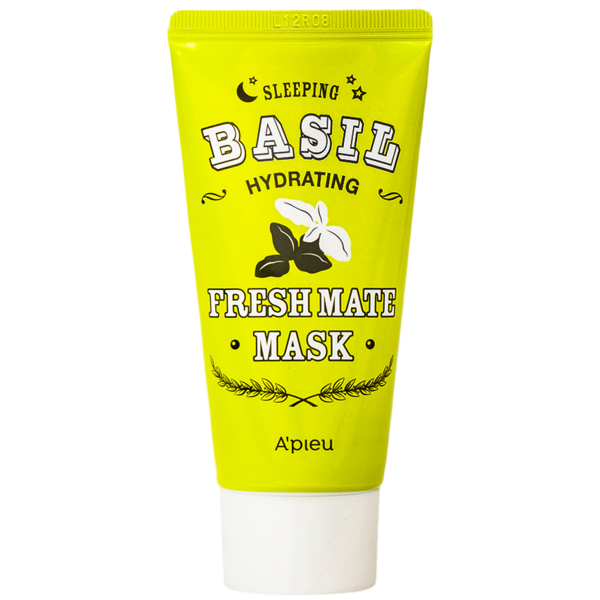 Нічна маска для обличчя A'pieu Fresh Mate Basil Hydrating Sleeping Mask з екстрактом базиліку, 50 мл - Pampik