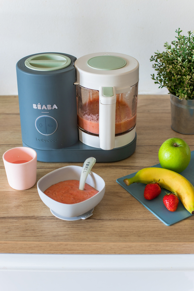 Пароварка-блендер Beaba Babycook Neo сіро-біла (916710) - Pampik - 9