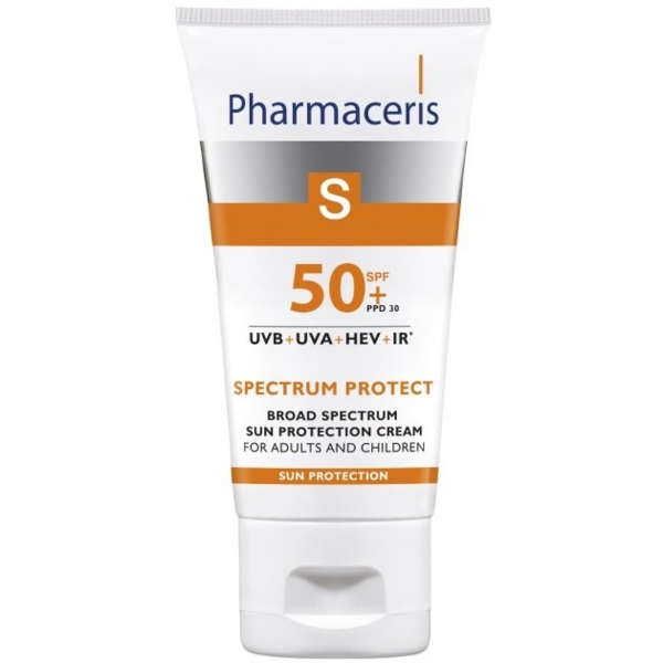 Солнцезащитный крем широкого спектра действия Pharmaceris S Sun Protect, SPF50+, 50 мл (E14906) - Pampik