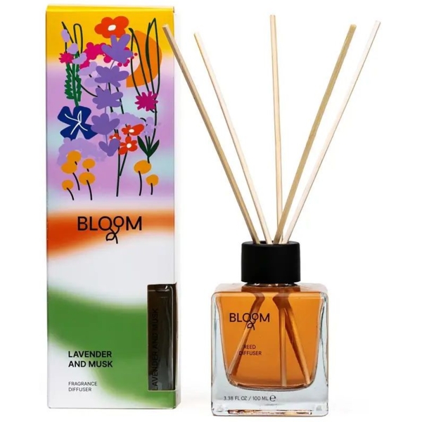 Аромадиффузор для дома Aroma Bloom Delicate Lavender and musk, 100 мл - Pampik