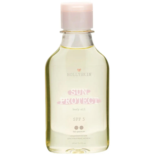Сонцезахисна олія для інтенсивної засмаги Hollyskin Sun Protect SPF 5, 100 мл - Pampik