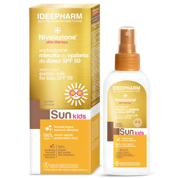 Дитяче молочко для засмаги Nivelazione Skin Therapy Sun SPF 50 Водостійке, 150 мл (5902082210641) - Pampik