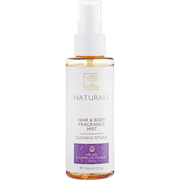Міст BIOselect Hair and Body Fragrance Mist Glowing Velvet Argan & Camellia Tsubaki Oils для тіла та волосся 100 мл - Pampik