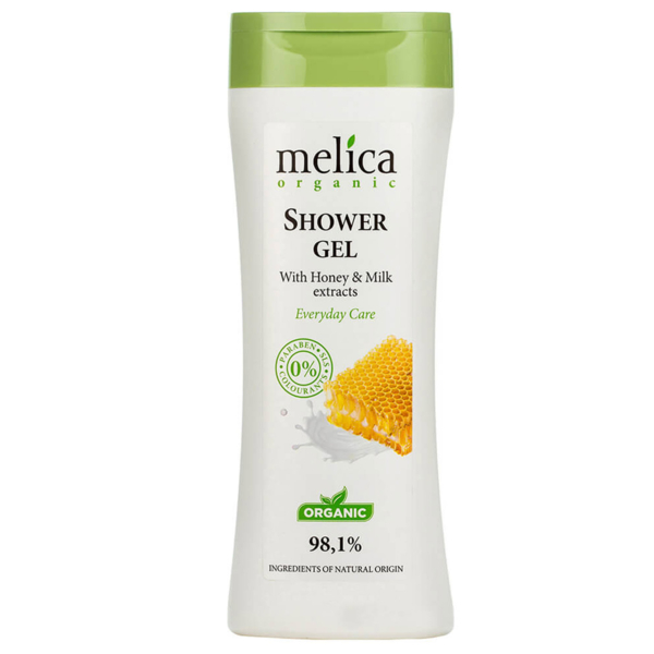 Гель для душу Melica Organic з медом та молоком, 250 мл - Pampik