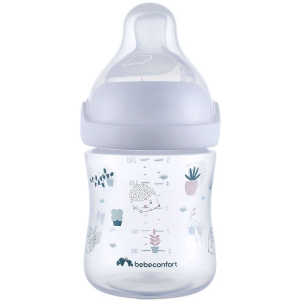 Бутылочка для кормления Bebe Confort Emotion Physio Urban Garden, 150 мл, белая (3102209110) - Pampik
