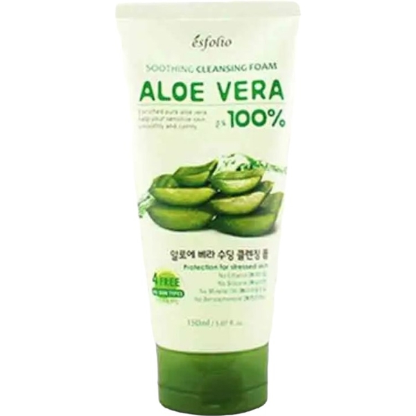 Пена для умывания лица Esfolio успокаивающая из алоэ аэра 150 мл - Pampik