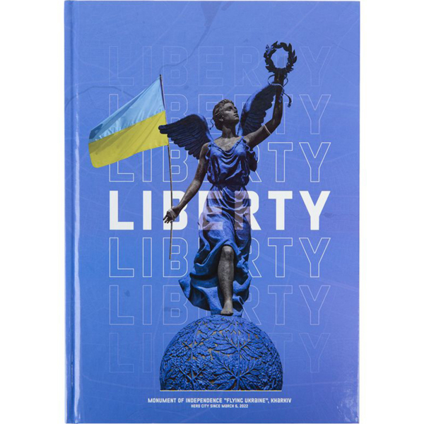 Книга записная Axent Liberty A4 в клеточку 96 листов синяя (8422-551-A) - Pampik