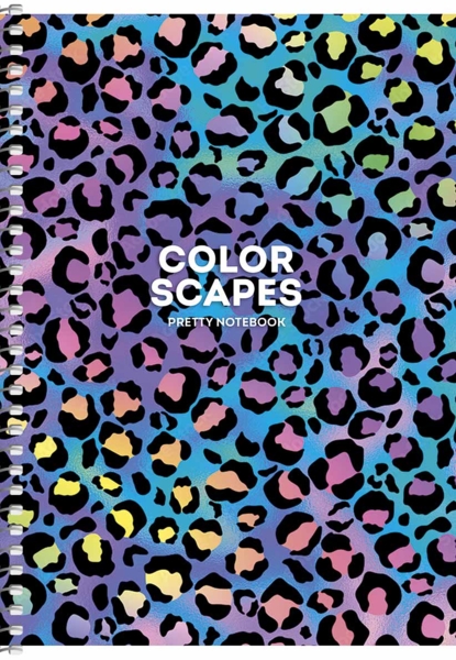 Тетрадь для записей Student А5, в клеточку, спираль, 80 л., Леопардовый принт (A5-SC-080-6090K) - Pampik