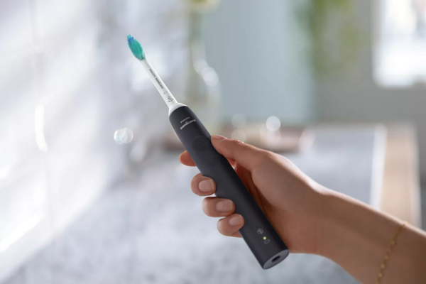 Набір звукових зубних щіток Philips Sonicare Series 3100 HX3675/15, рожева + чорна, 2 шт. - Pampik - 5