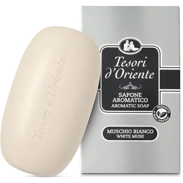 Парфюмерное твердое крем-мыло Tesori d’Oriente Белый мускус, 125 г - Pampik
