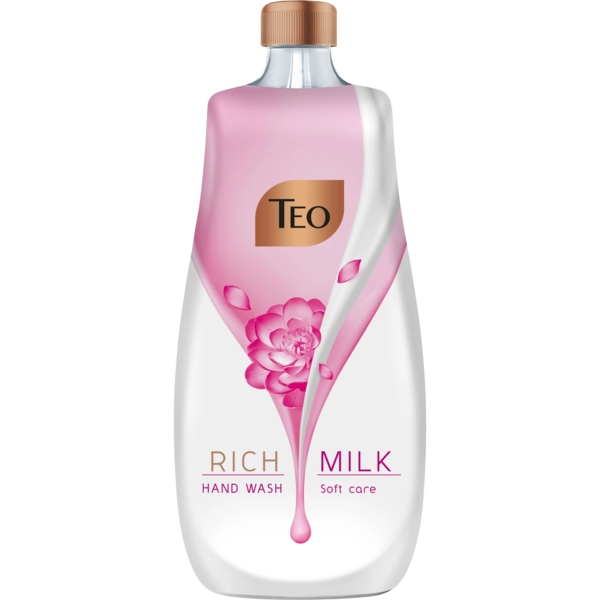 Мило рідке Teo Rich Milk Soft Care, без дозатора, 800 мл - Pampik