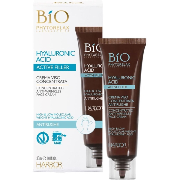 Концентрований крем для обличчя Phytorelax Bio Hyaluronic acid проти зморшок, 30 мл - Pampik
