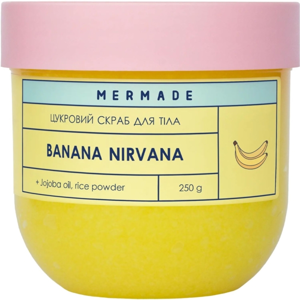 Цукровий скраб для тіла Mermade Banana Nirvana 250 г - Pampik