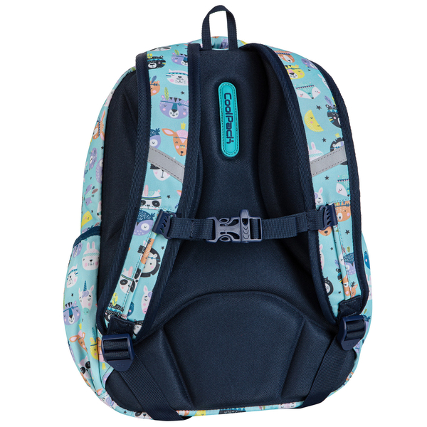 Рюкзак CoolPack Joy S Indian Zoo, 21 л, 39х28х17 см, S, блакитний (E48547) - Pampik - 2