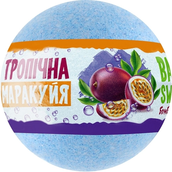 Бомбочка для ванни AquaShine Bath Sweets Тропічна маракуя 100 г - Pampik